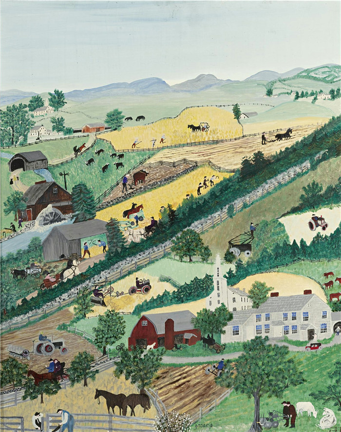 摩西奶奶（Grandma Moses）高清作品-GrandmaMoses 91