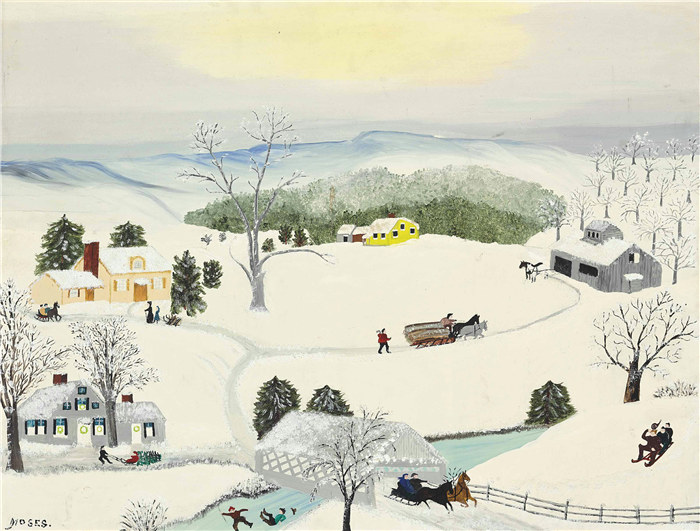 摩西奶奶（Grandma Moses）高清作品-GrandmaMoses 88