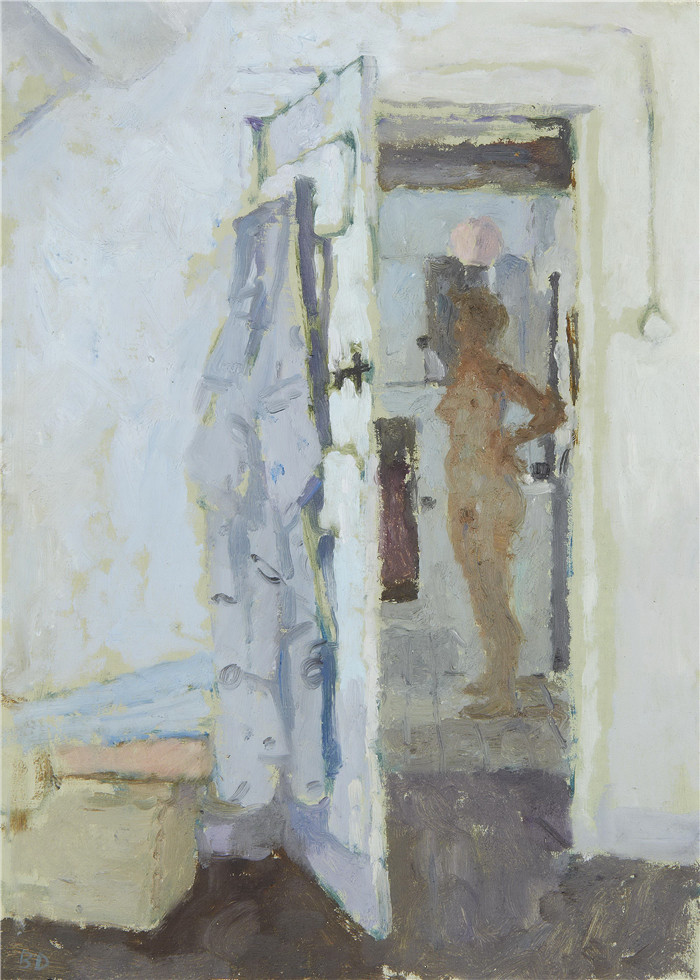 伯纳德·邓斯坦(Bernard Dunstan)作品-通往浴室的门口