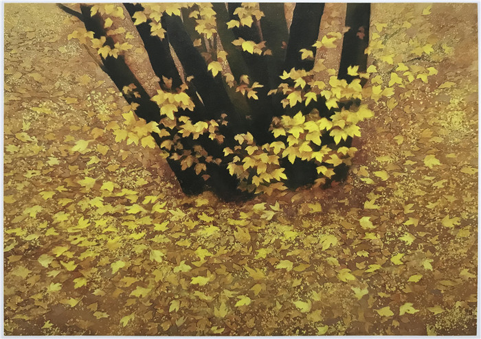 东山魁夷(Kaii Higashiyama)作品-逝去之秋，1990