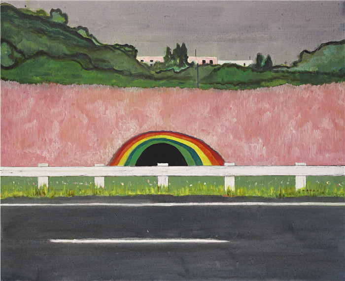 彼得·多伊格（Peter Doig）作品-彩虹隧道