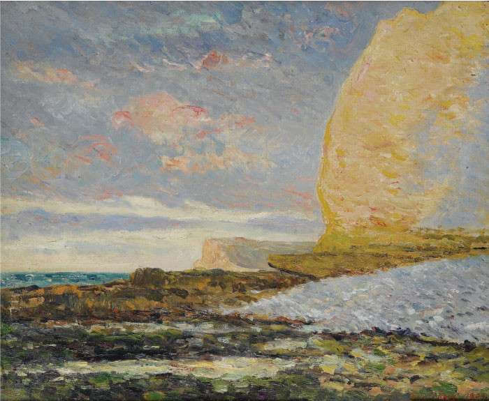 马克西姆·莫夫拉（Maxime Maufra）作品-伊波特海滨，1900年