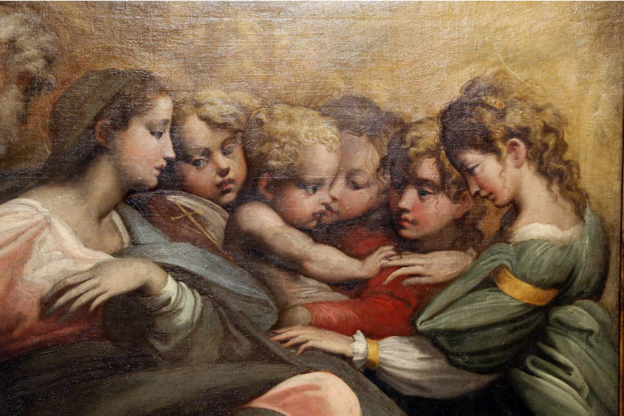 帕米贾尼诺(Parmigianino)作品-《圣女圣女》，1524年