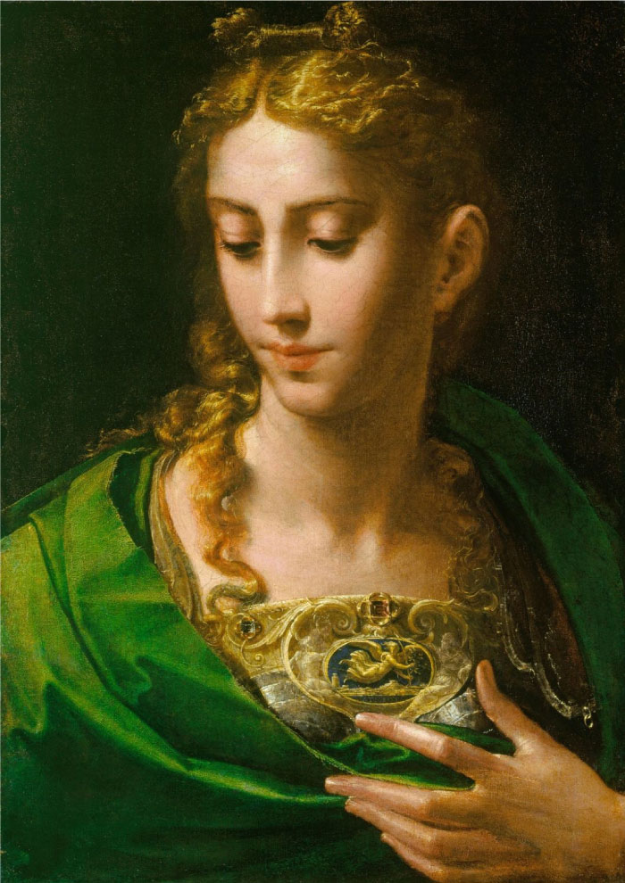 帕米贾尼诺(Parmigianino)作品-Pallas Athena 
