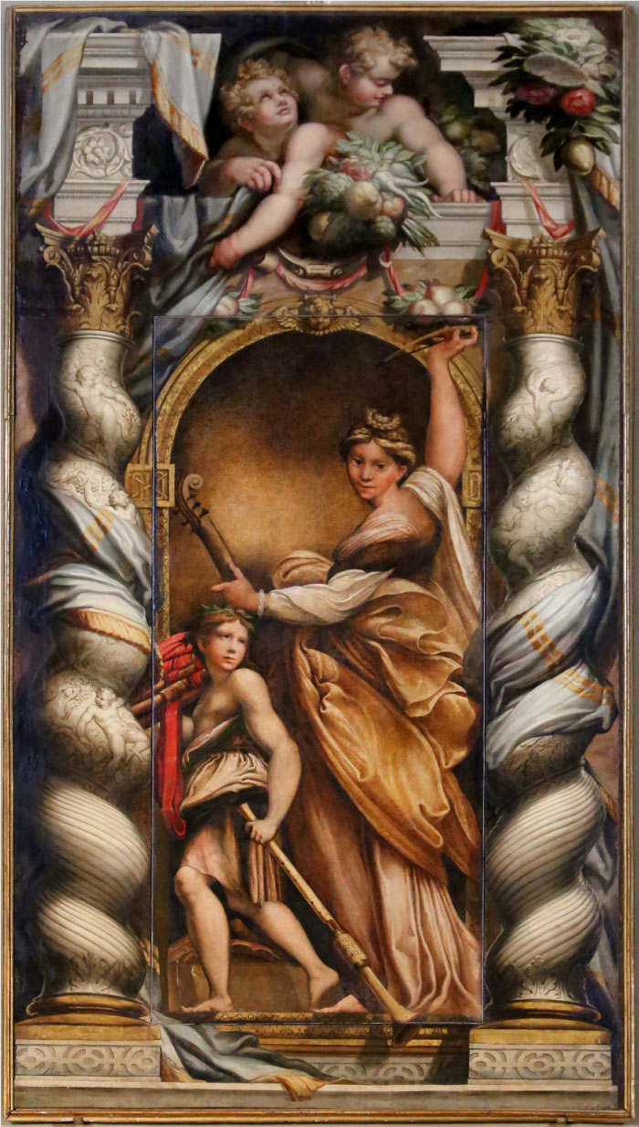 帕米贾尼诺(Parmigianino)作品-《圣女贞 德》，1522-23年