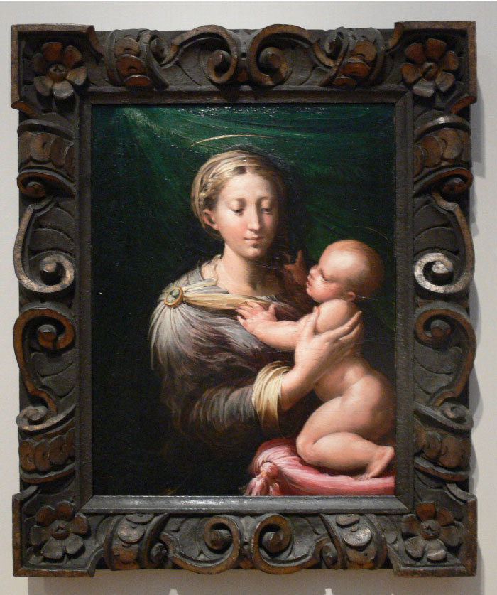 帕米贾尼诺(Parmigianino)作品-麦当娜和儿童