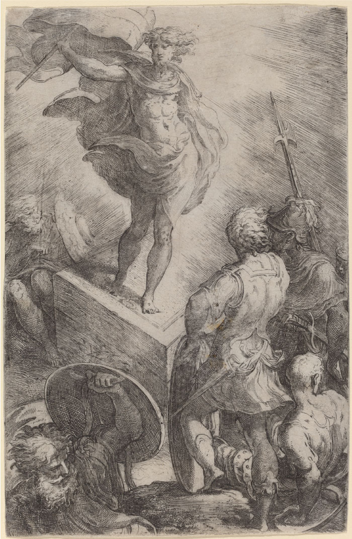 帕米贾尼诺(Parmigianino)作品-《基督复活记》，约1528-1529年