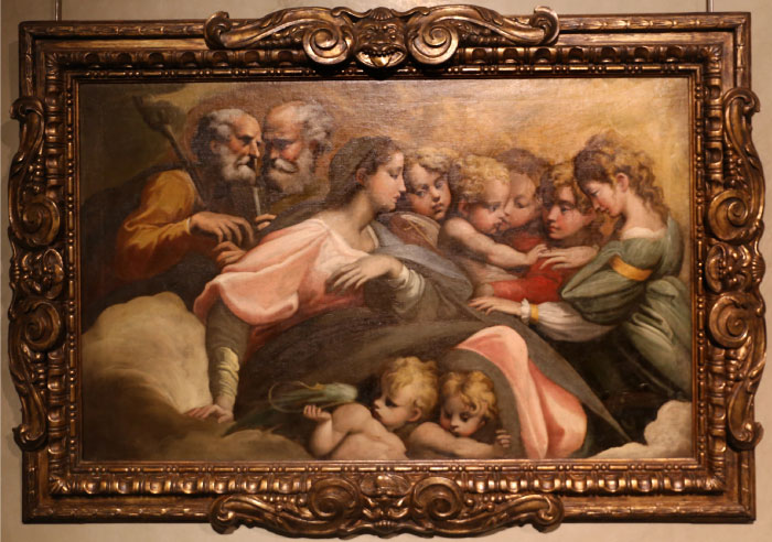 帕米贾尼诺(Parmigianino)作品-《圣女》，1524年