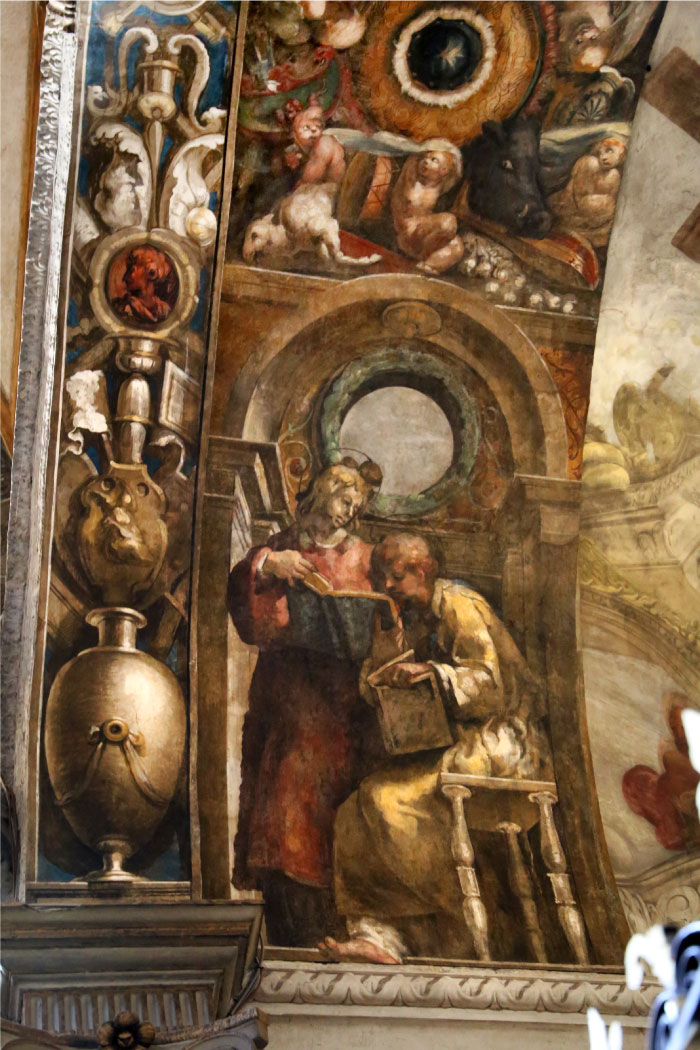 帕米贾尼诺(Parmigianino)作品-stefano e lorenzo protomartiri, san vitale, 1522年 1