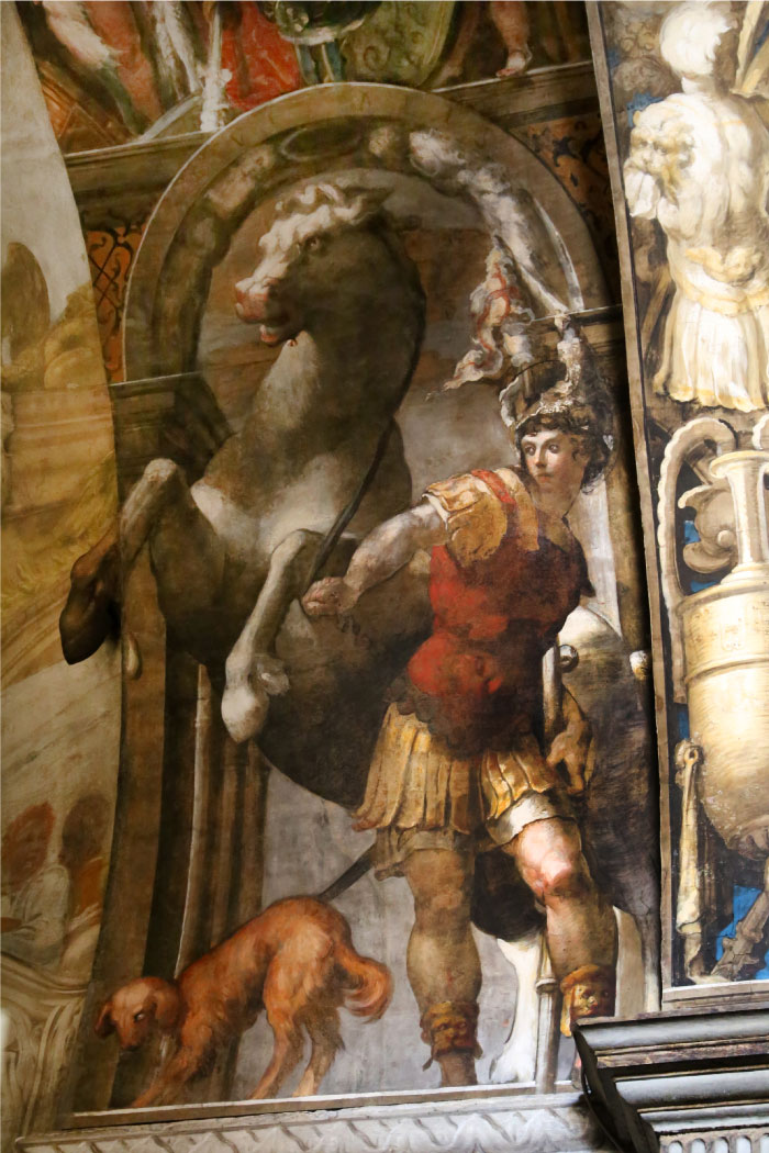 帕米贾尼诺(Parmigianino)作品-stefano e lorenzo protomartiri, san vitale, 1522年 2 