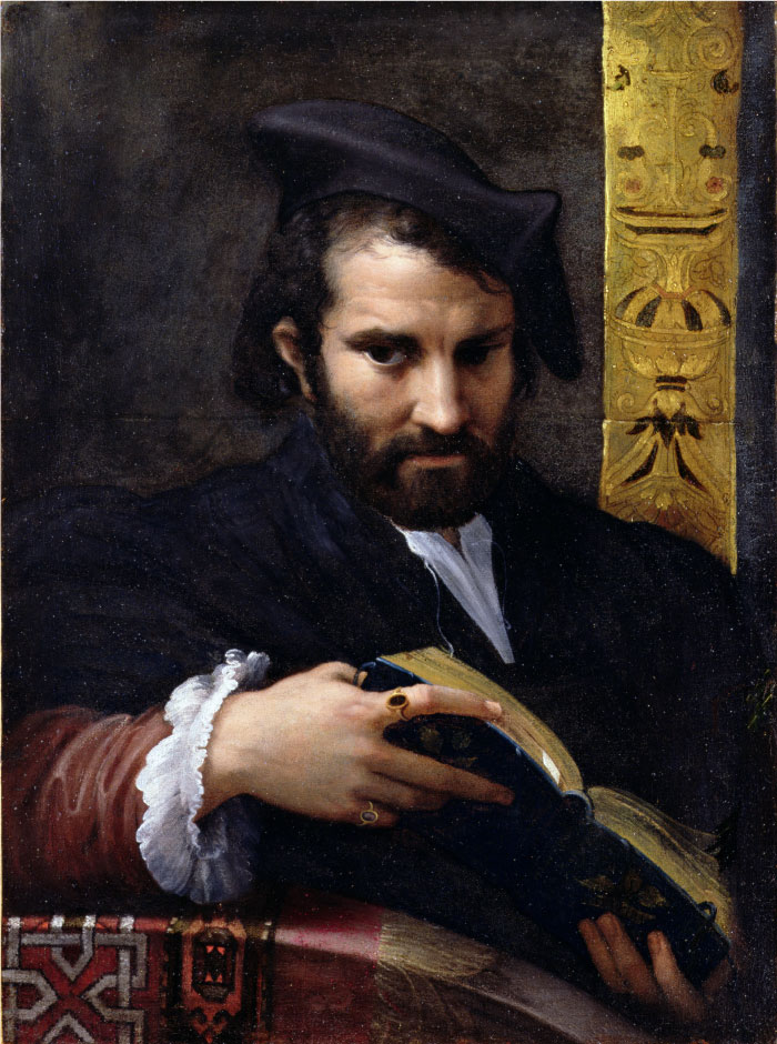 帕米贾尼诺(Parmigianino)作品-《一个男人的画像》