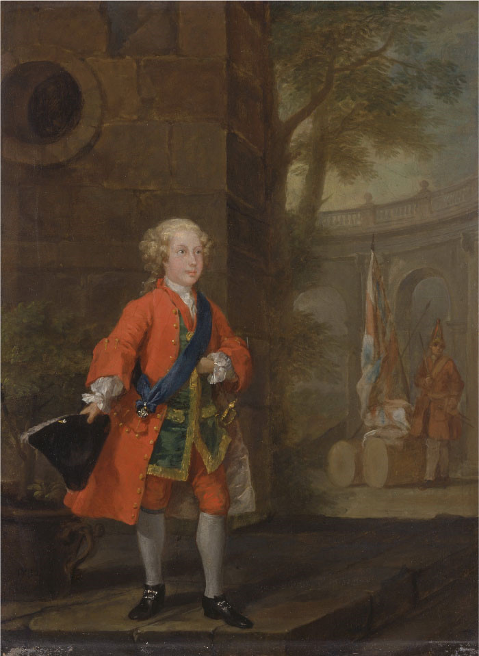威廉·霍加斯（William Hogarth）超清油画作品-坎伯兰公爵