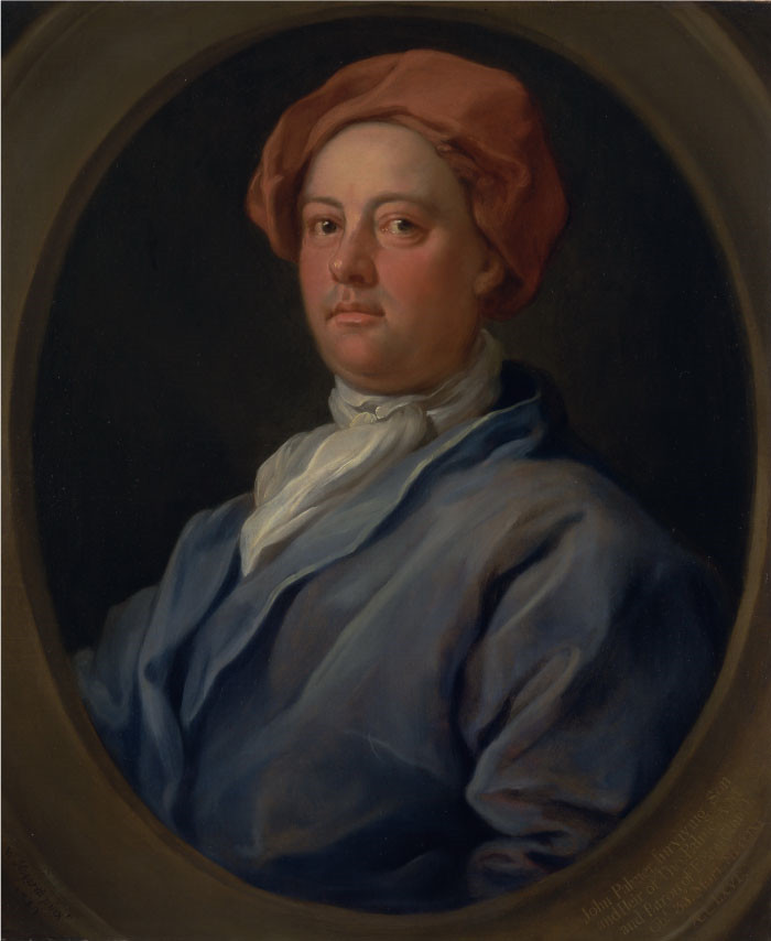 威廉·霍加斯（William Hogarth）超清油画作品-约翰·帕尔默，内殿大律师