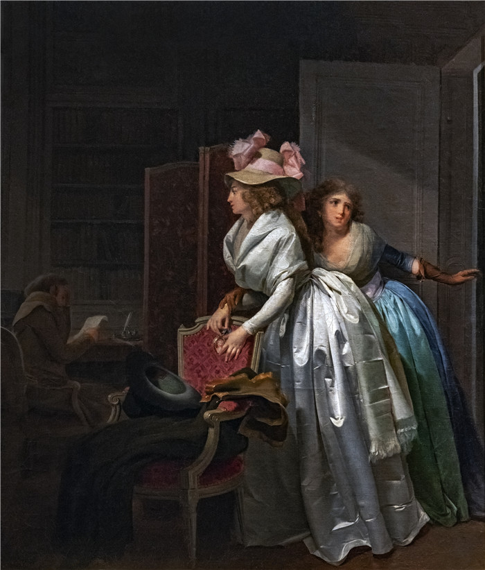 路易·莱奥波德·博伊（Louis Léopold Boilly）油画-《Le Cadeau délicat》