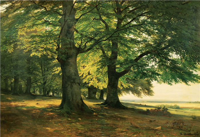希施金 （Ivan I. Shishkin ） 作品-The Teutoburg Forest