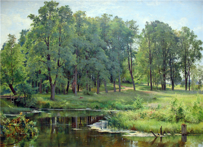 希施金 （Ivan I. Shishkin ） 作品-在公园里 (2)