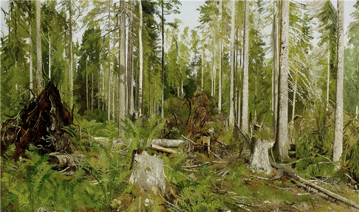 希施金 （Ivan I. Shishkin ） 作品-树木砍伐