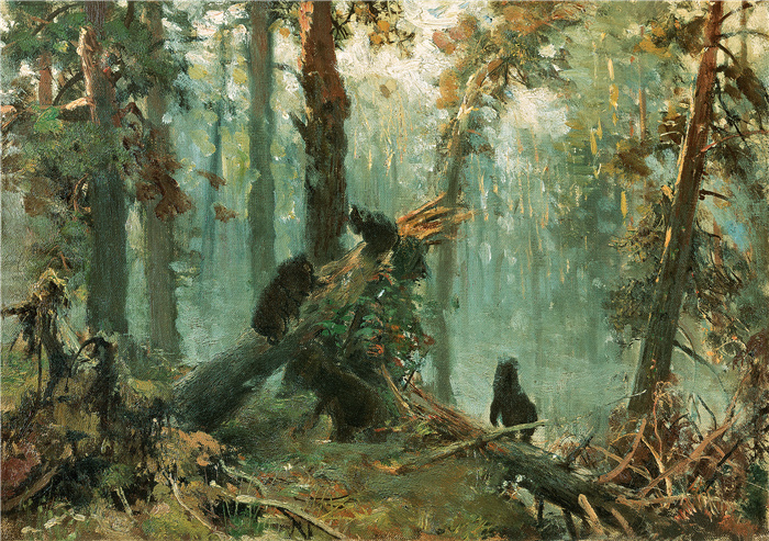 希施金 （Ivan I. Shishkin ） 作品-早晨在松林