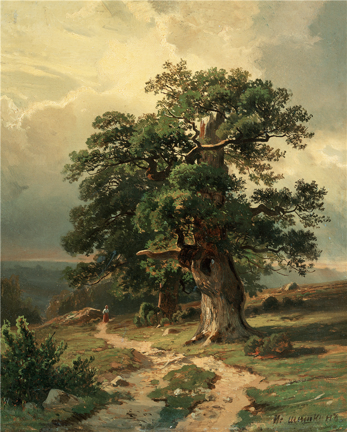 希施金 （Ivan I. Shishkin ） 作品-橡树 Oak
