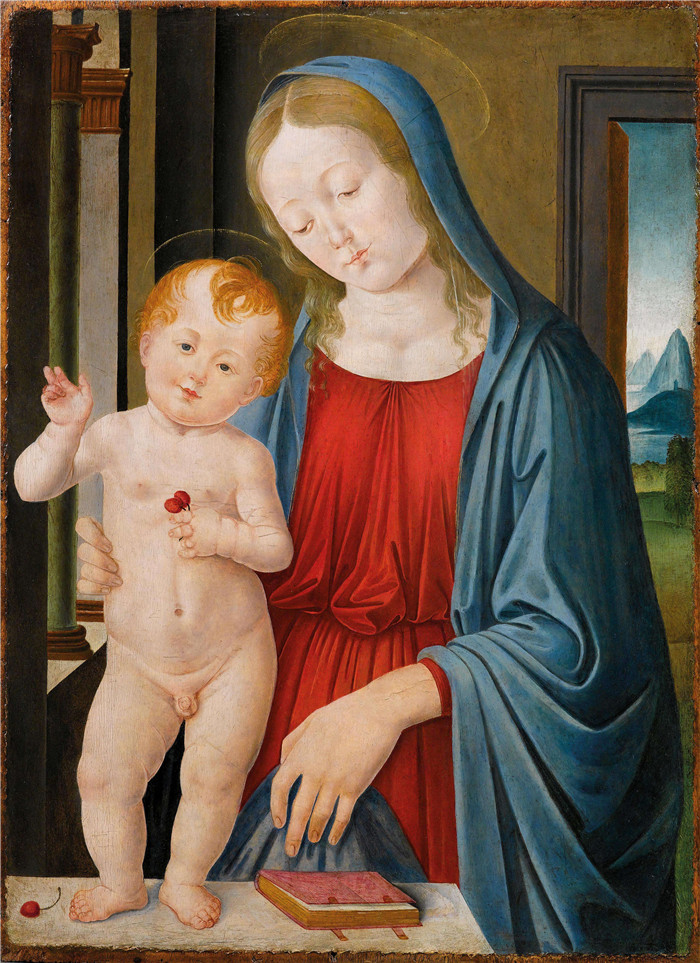 韦罗基奥（Andrea del Verrocchio）高清作品-麦当娜与孩子，1470年 (2)