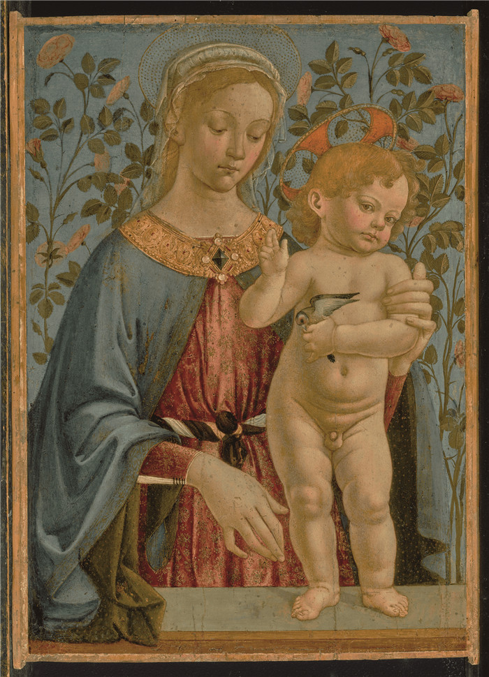 韦罗基奥（Andrea del Verrocchio）高清作品-麦当娜与孩子，1470年