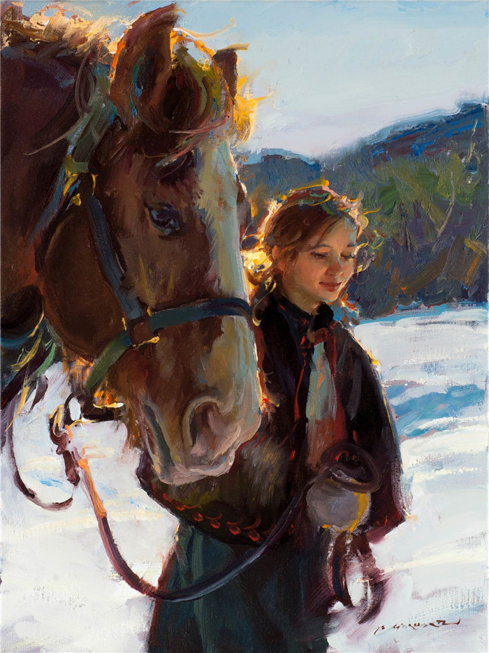 丹尼尔·格哈茨（Daniel Gerhartz）油画作品-同伴 Companions