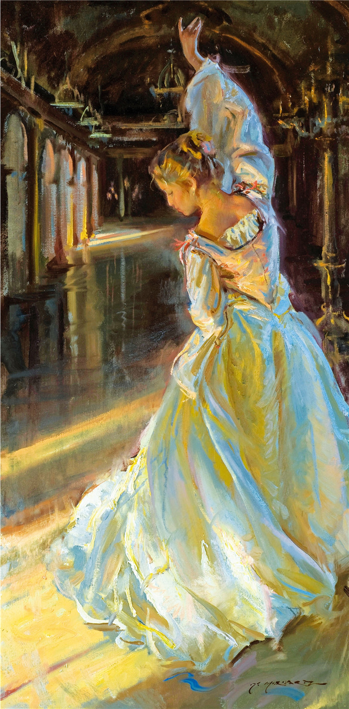 丹尼尔·格哈茨（Daniel Gerhartz）油画作品-舞者 Dance