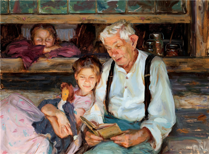 丹尼尔·格哈茨（Daniel Gerhartz）油画作品-夏日故事 Summer Stories