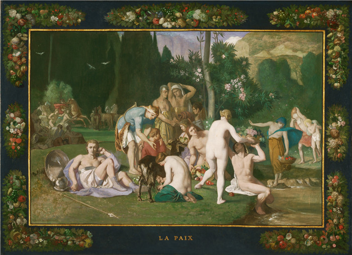 皮埃尔·皮维·德·夏凡纳（Pierre Puvis de Chavannes）作品-和平，1867年