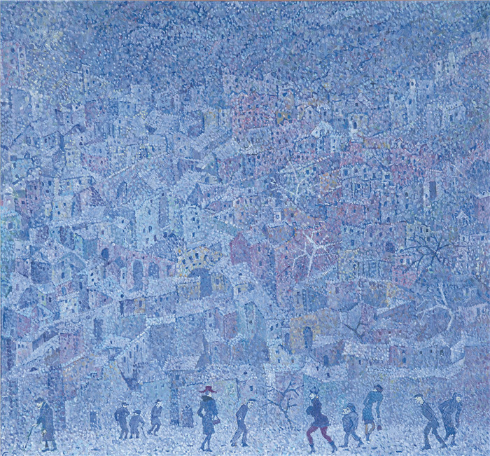 鲍里斯·斯维什尼科夫（Boris Sveshnikov）作品-冬季解冻，1983年