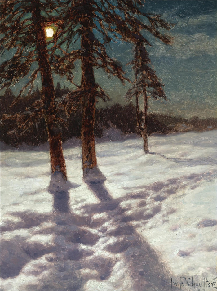 伊万·费多罗维奇·乔尔塞(Ivan Fedorovich Choultsé)作品-月光景观