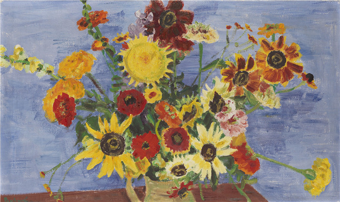 阿诺德·鲍威（Arnold Balwe）高清作品-秋天的花 1940年