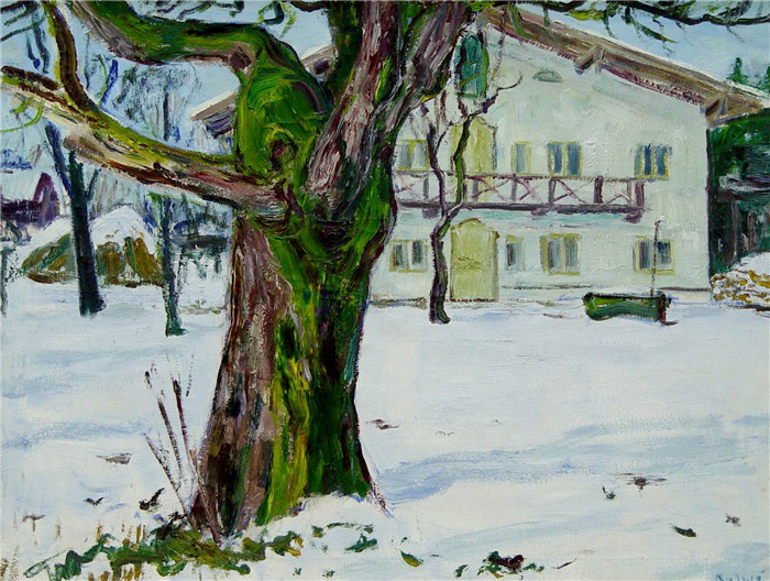 阿诺德·鲍威（Arnold Balwe）高清作品-房子里的冬天