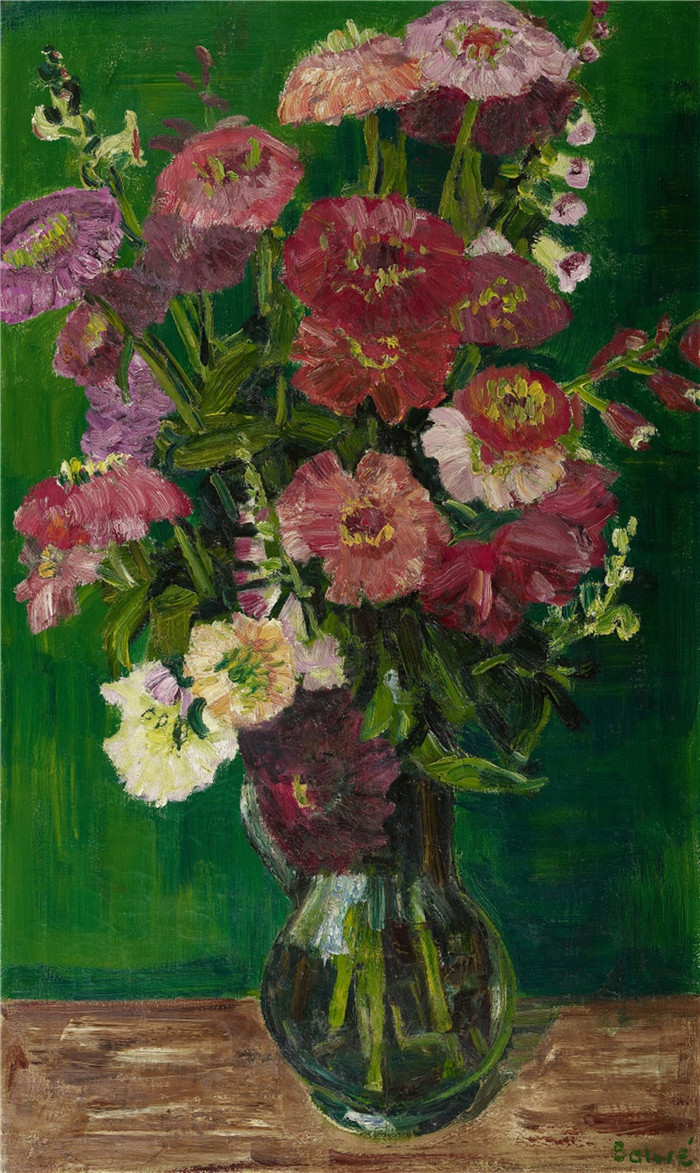 阿诺德·鲍威（Arnold Balwe）高清作品-花瓶红花