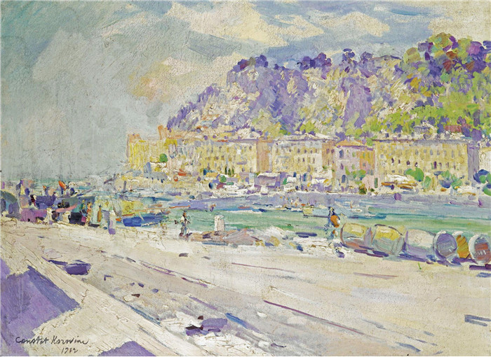康斯坦丁·柯罗文（Constantin Korovin）高清作品-法国南部，1922年