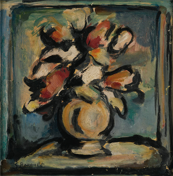 乔治·鲁奥（Georges Rouault）高清作品-装饰花