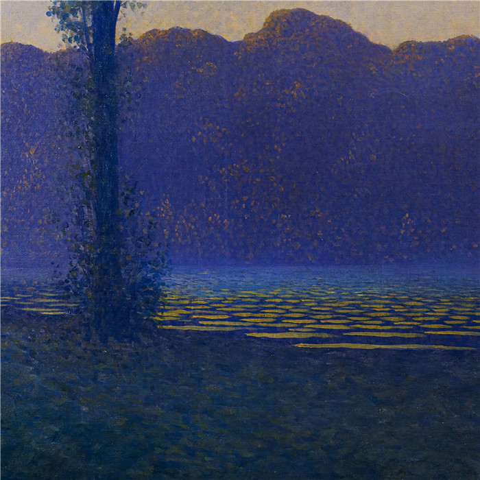 阿尔方斯·奥斯伯特(Alphonse Osbert) 高清油画-象征性景观（2）