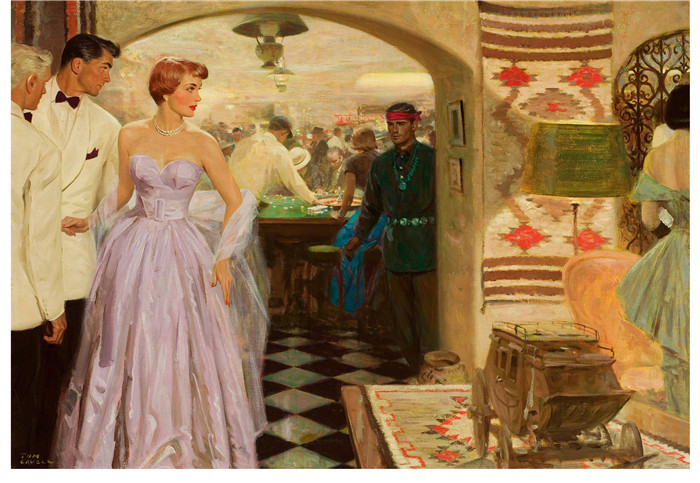 汤姆·罗威尔（Tom Lovell）高清作品-在赌场 At the Casino