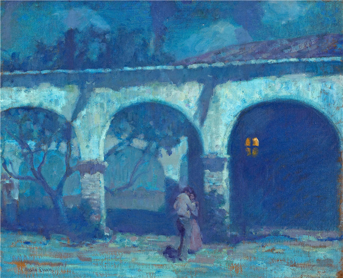 使命中的月光，圣胡安卡皮斯特拉诺 Moonlight in the Mission, San Juan Capistrano