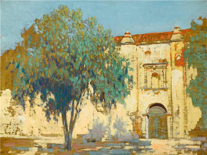 圣加布里埃尔教堂 Portal, Mission San Gabriel, 1919年