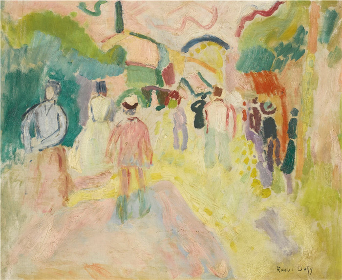 拉乌尔·杜菲（Raoul Dufy）高清作品-长廊，1906年