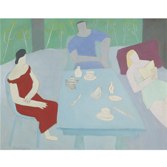 米尔顿·艾弗里（Milton Avery）高清作品-早餐后的诗歌