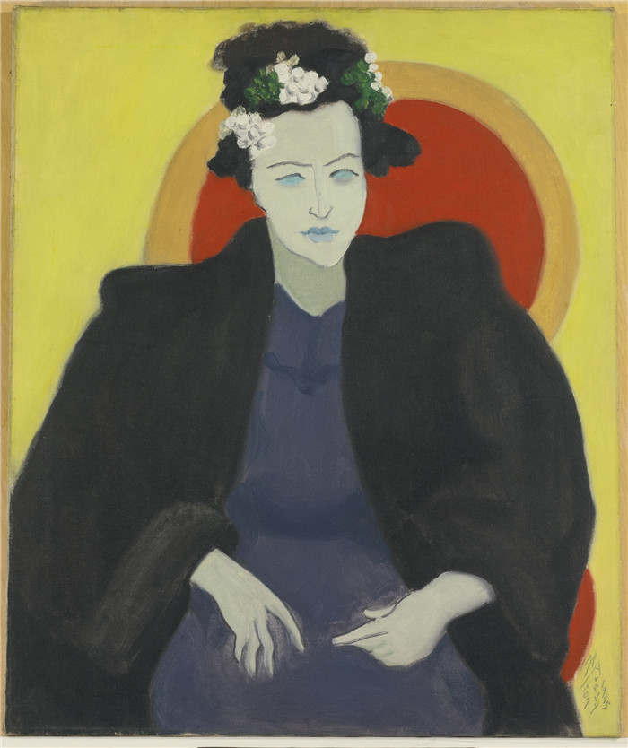 米尔顿·艾弗里（Milton Avery）高清作品-艺术家的妻子 ARTIST'S WIFE