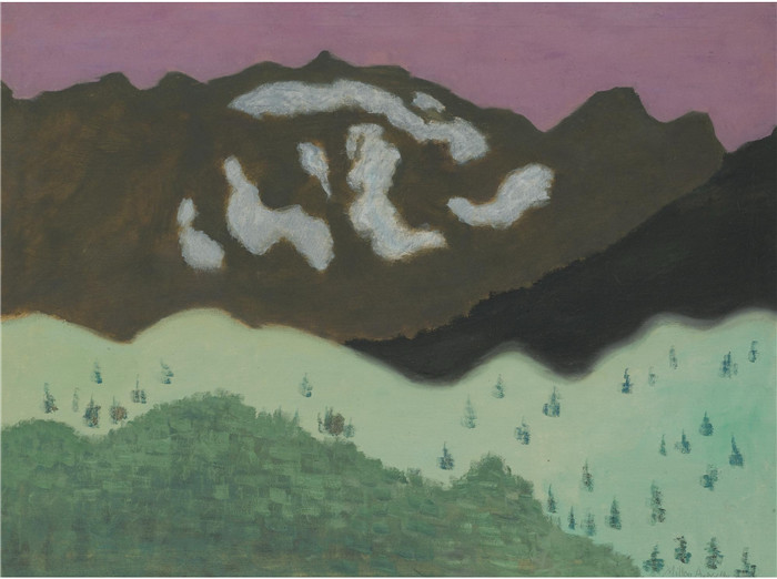 米尔顿·艾弗里（Milton Avery）高清作品-山地景观