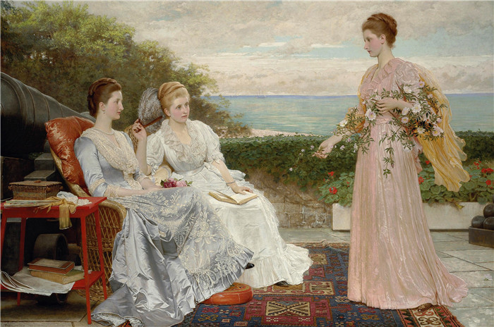 查尔斯·爱德华·佩鲁吉尼（Charles Edward Perugini ）高清作品-沃尔默城堡