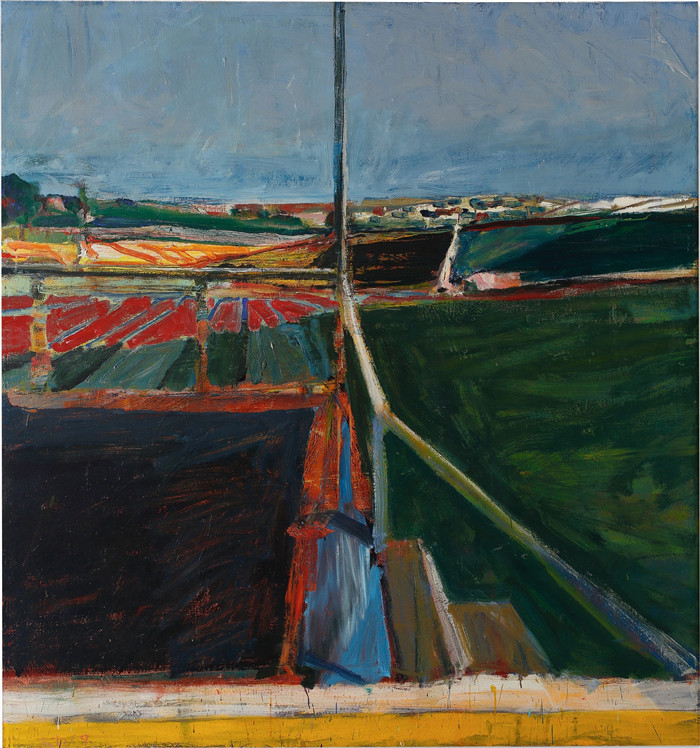 理查德·迪本科恩(Richard Diebenkorn)高清作品-门廊上的景色 1959年