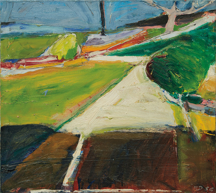 理查德·迪本科恩(Richard Diebenkorn)高清作品-车道1956Driveway