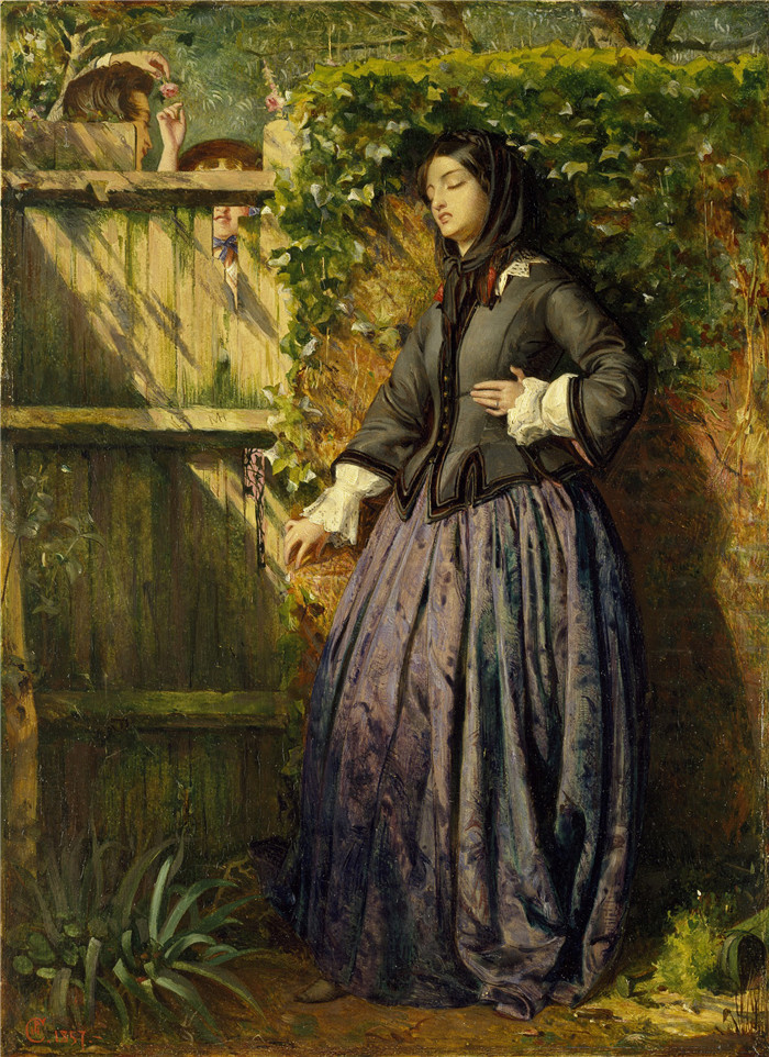 卡尔德隆（ Philip Hermogenes Calderon）高清作品-破碎的誓言Broken Vows, 1857