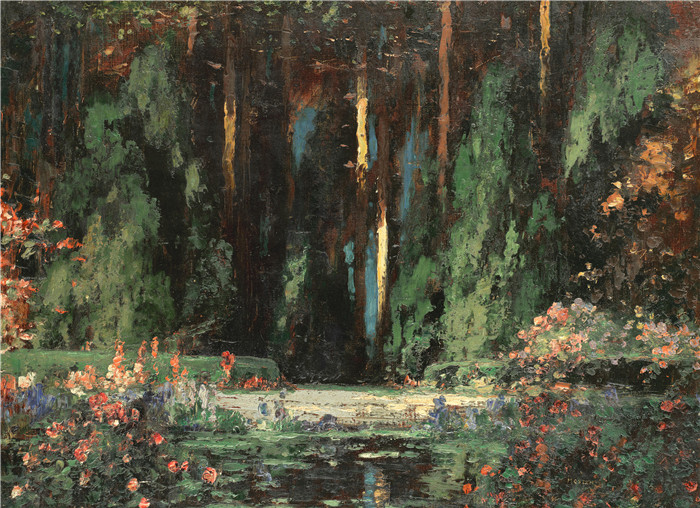 托马斯·埃德温·莫斯汀（Thomas Edwin Mostyn）作品-夏日的早晨