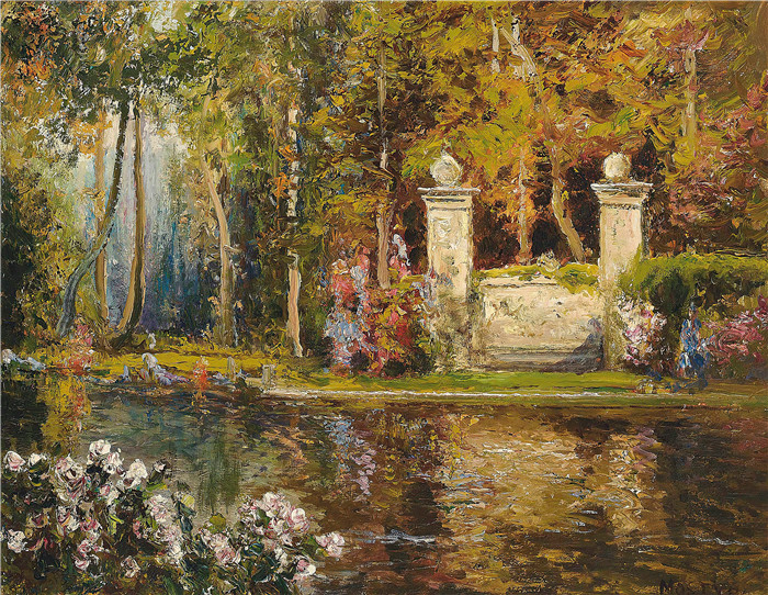 托马斯·埃德温·莫斯汀（Thomas Edwin Mostyn）作品-在水边